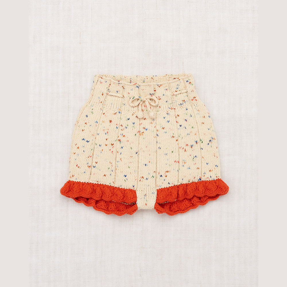 Misha & Puff Scallop Hem Shorts, Firefly Confetti