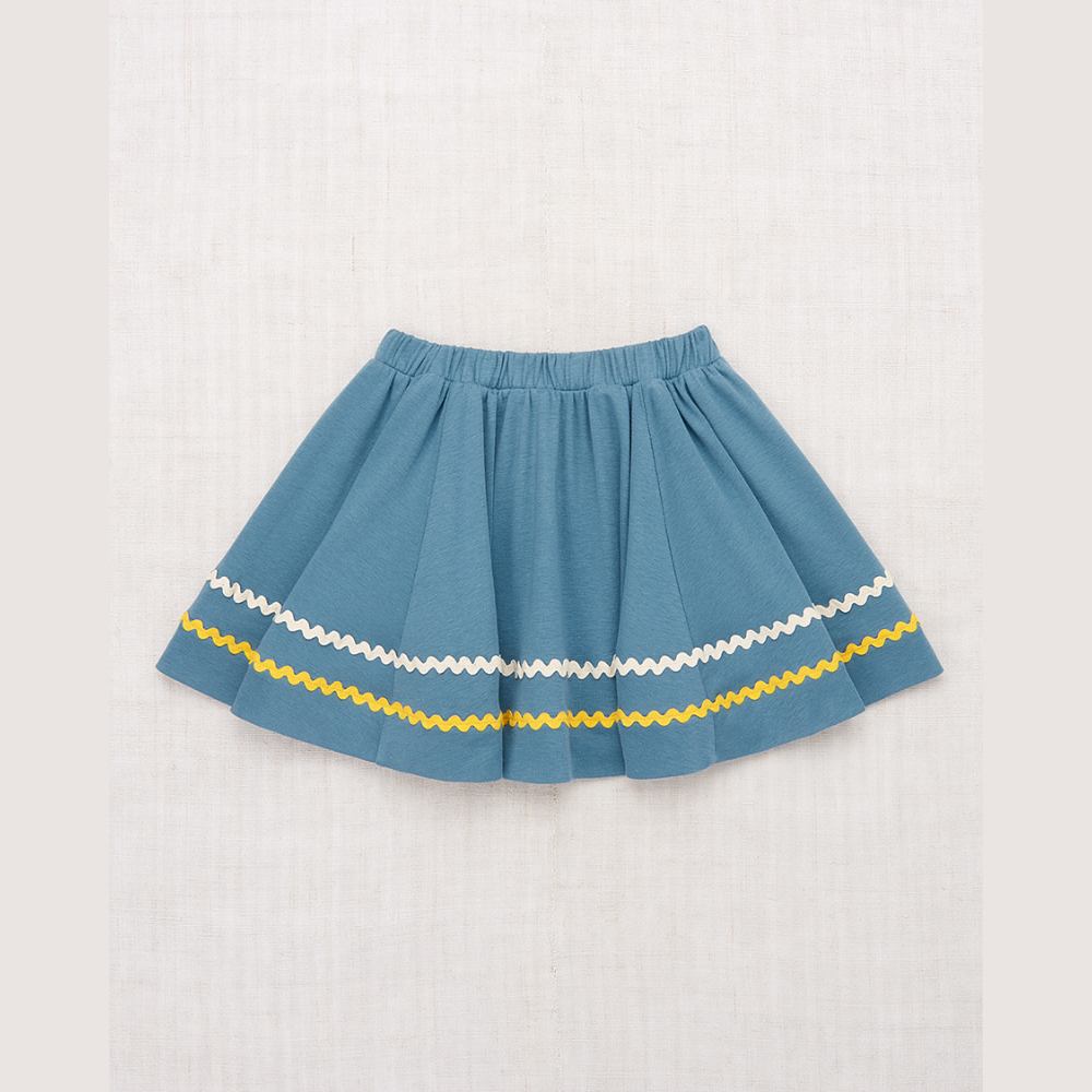 Misha & Puff Rickrack Circle Skirt, Blue Smoke