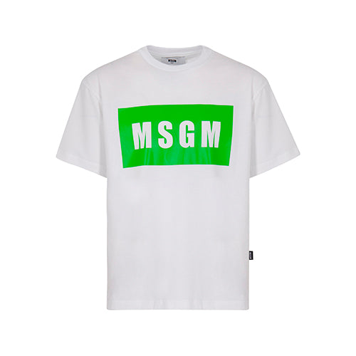 MSGM JERSEY T-SHIRT UNISEX, WHITE – Tinyapple