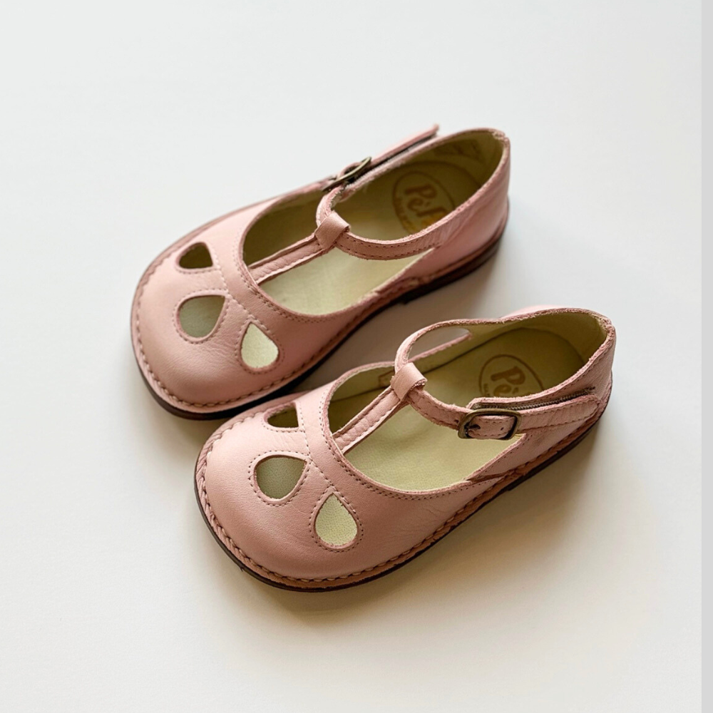 Pèpè cut-out detail leather shoes - Pink